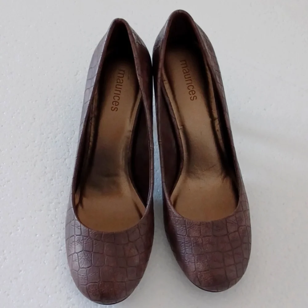 Maurices Alligator Skin Heels